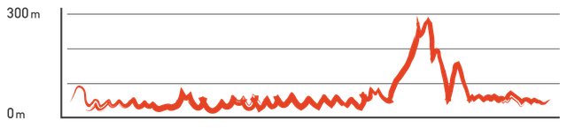 Elevation profile: Chenggong, Hualien